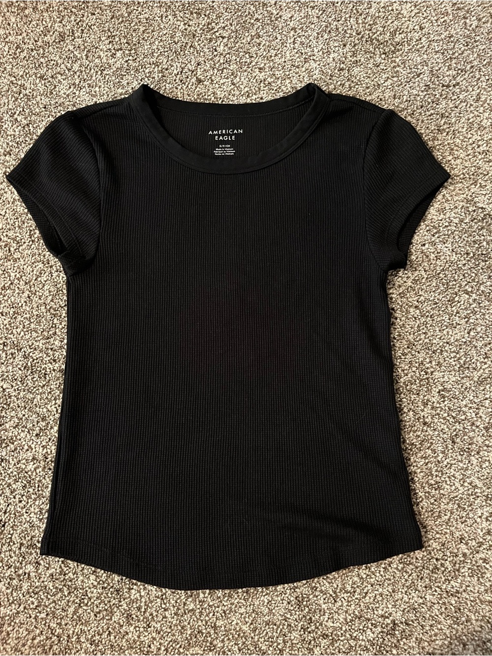 American Eagle Hey Baby Waffle Tee